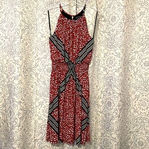 NWOT Burnt Orange Leopard Dress